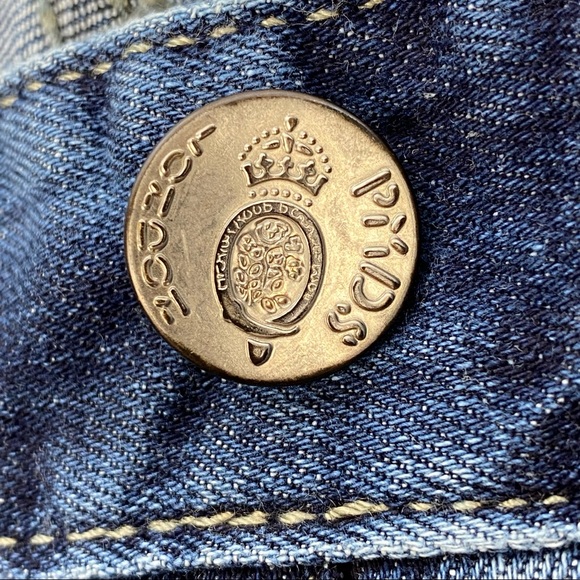 Premium Mood Denim Superior Jeans, Distressed, Button Fly, Slim, Made in Italy - Picture 9 of 16